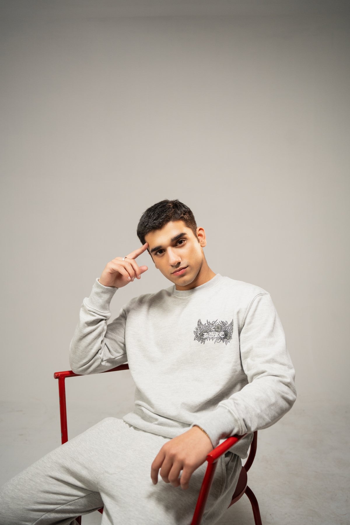 Embroidered Sweatshirt - Brackets Main image