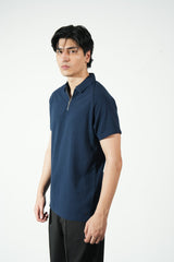 HALF ZIP POLO SHIRT