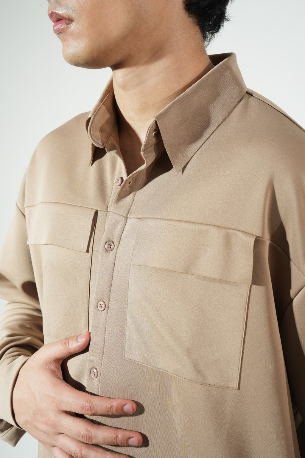 Casual Button-Down Shirt - Brackets