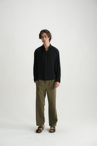 Burnt Olive Trouser - Brackets