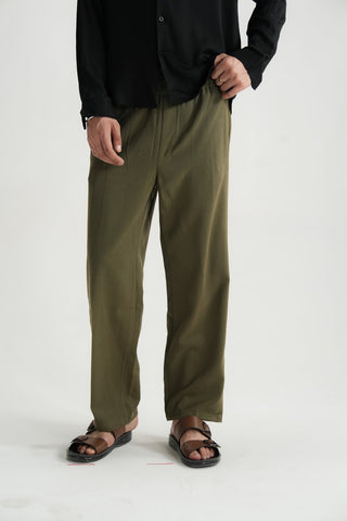 Burnt Olive Trouser - Brackets