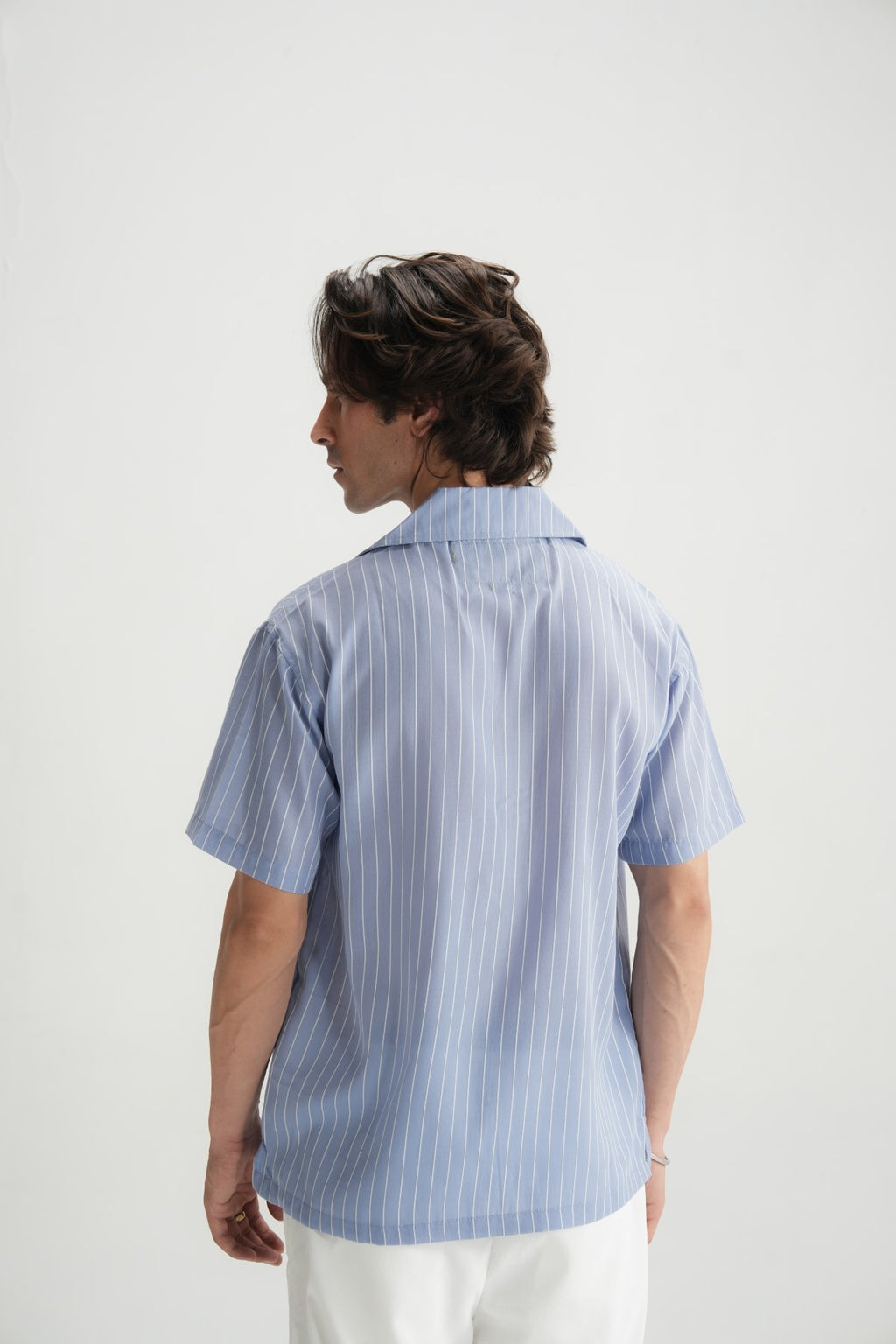 Resort Shirt in Soft Blue - Brackets