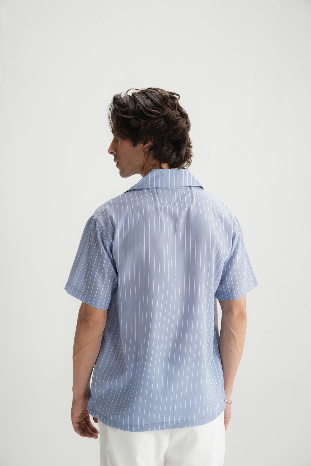 Resort Shirt in Soft Blue - Brackets