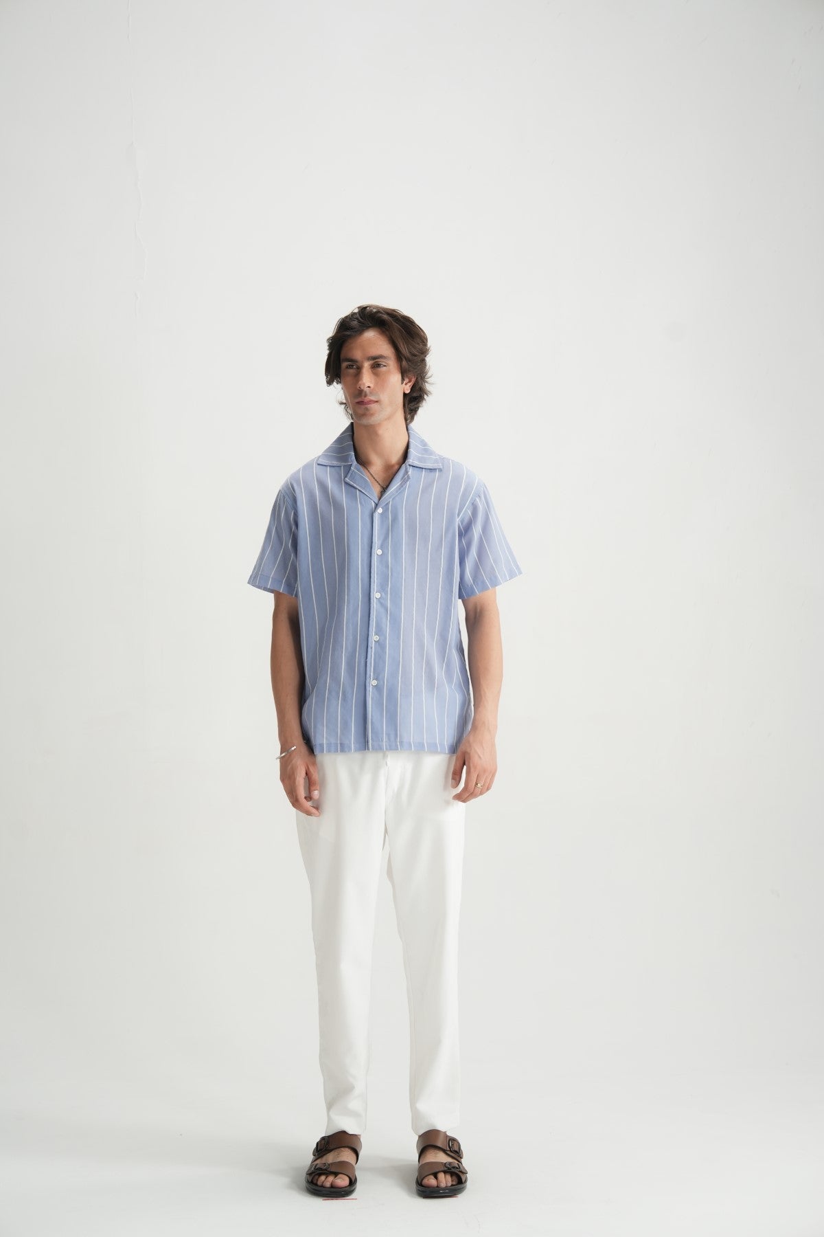 Resort Shirt Soft Blue - Brackets