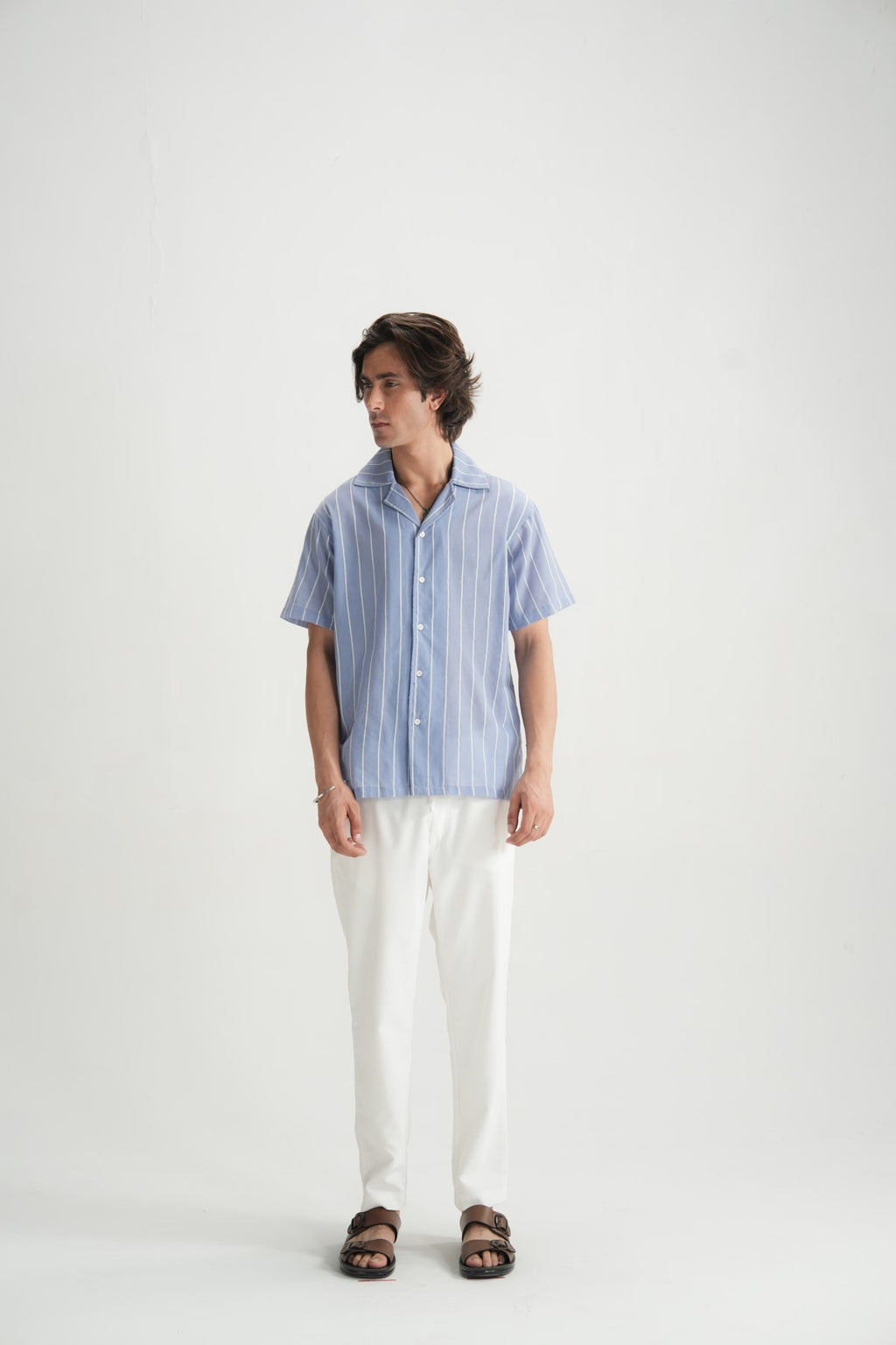 Resort Shirt Soft Blue - Brackets