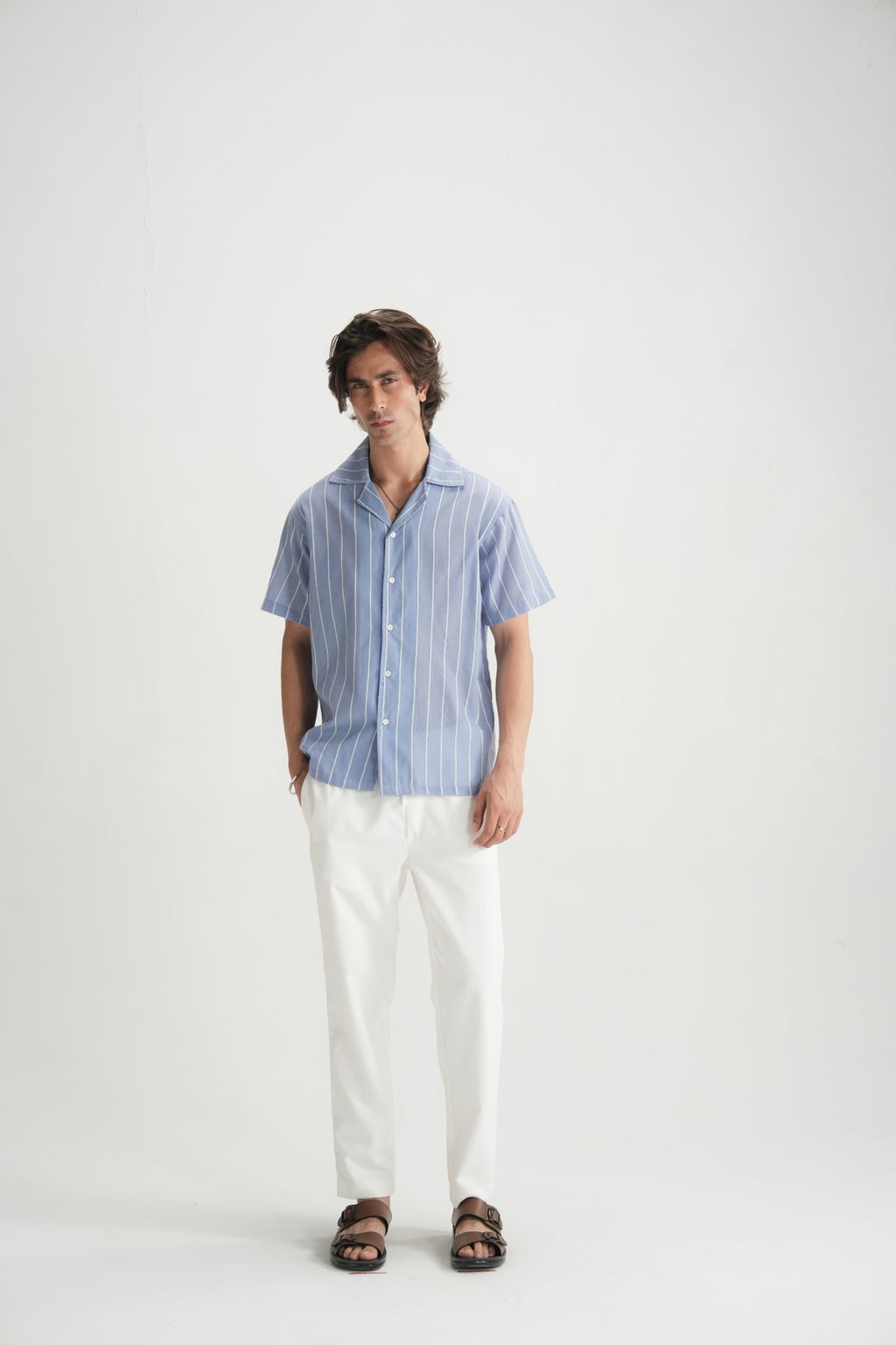 Resort Shirt Soft Blue - Brackets