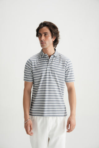 White Polo Shirt - Brackets