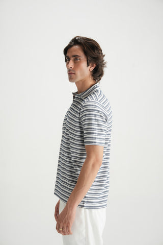White Polo Shirt - Brackets