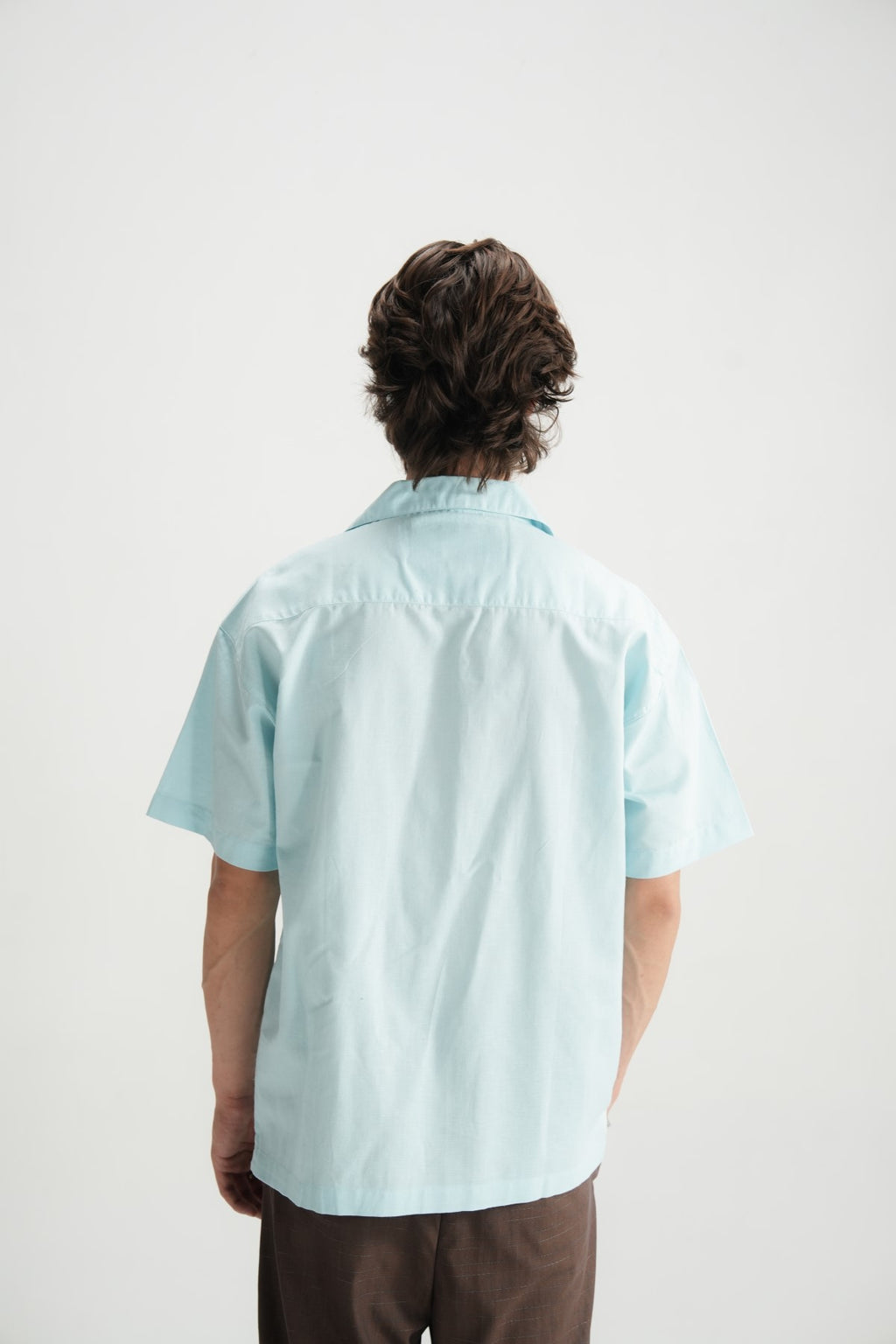 Aqua Linen Resort Shirt - Brackets
