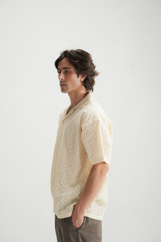 Chikan Kari Resort Shirt - Brackets