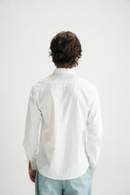 Classic White Button-Down Shirt - Brackets