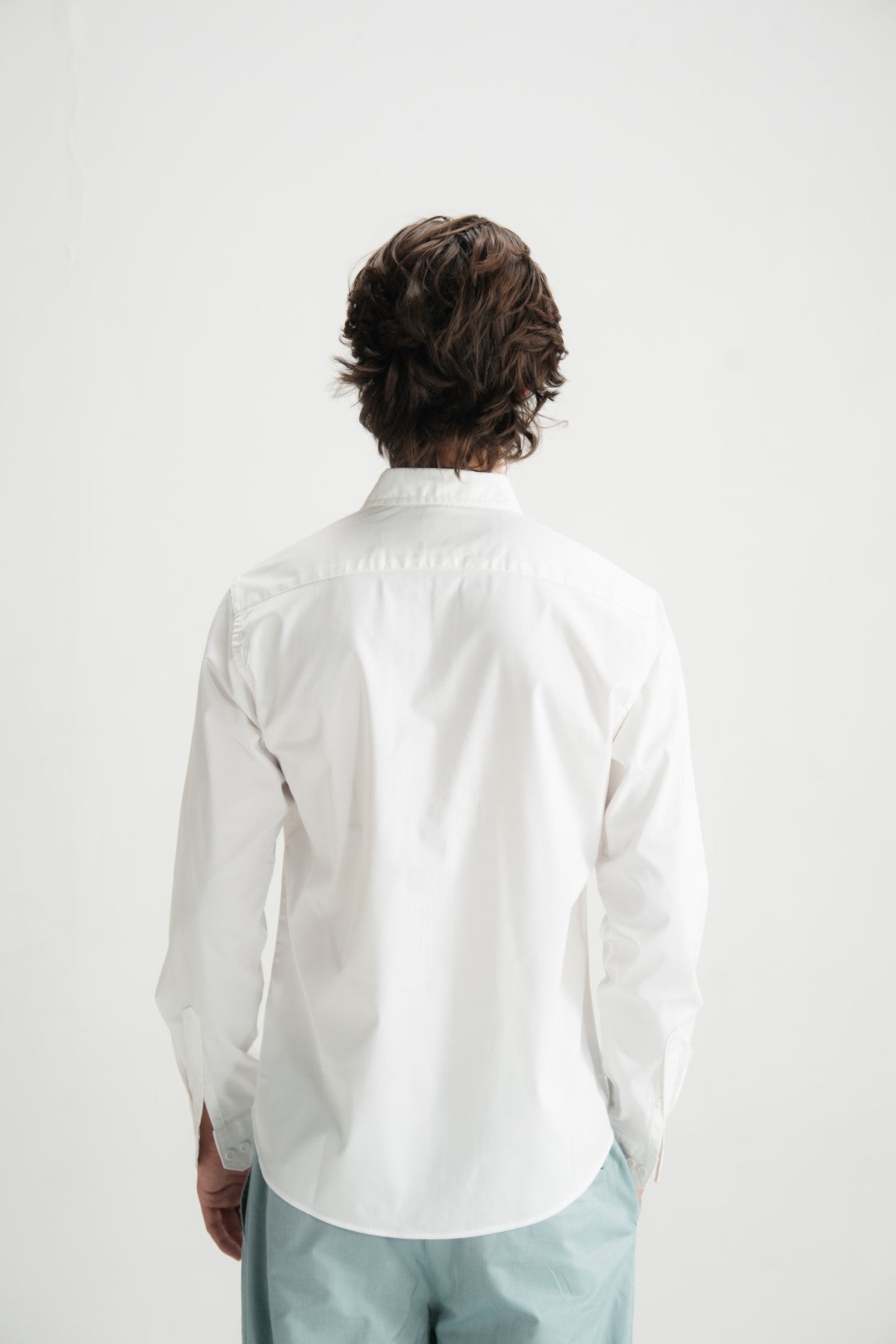 Classic White Button-Down Shirt - Brackets