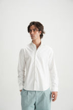 Classic White Button-Down Shirt - Brackets