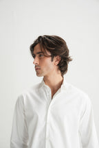 Classic White Button-Down Shirt - Brackets