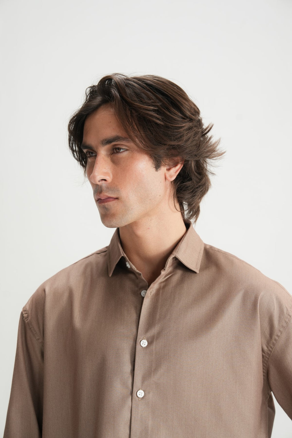 Tobacco Brown Classic Shirt - Brackets