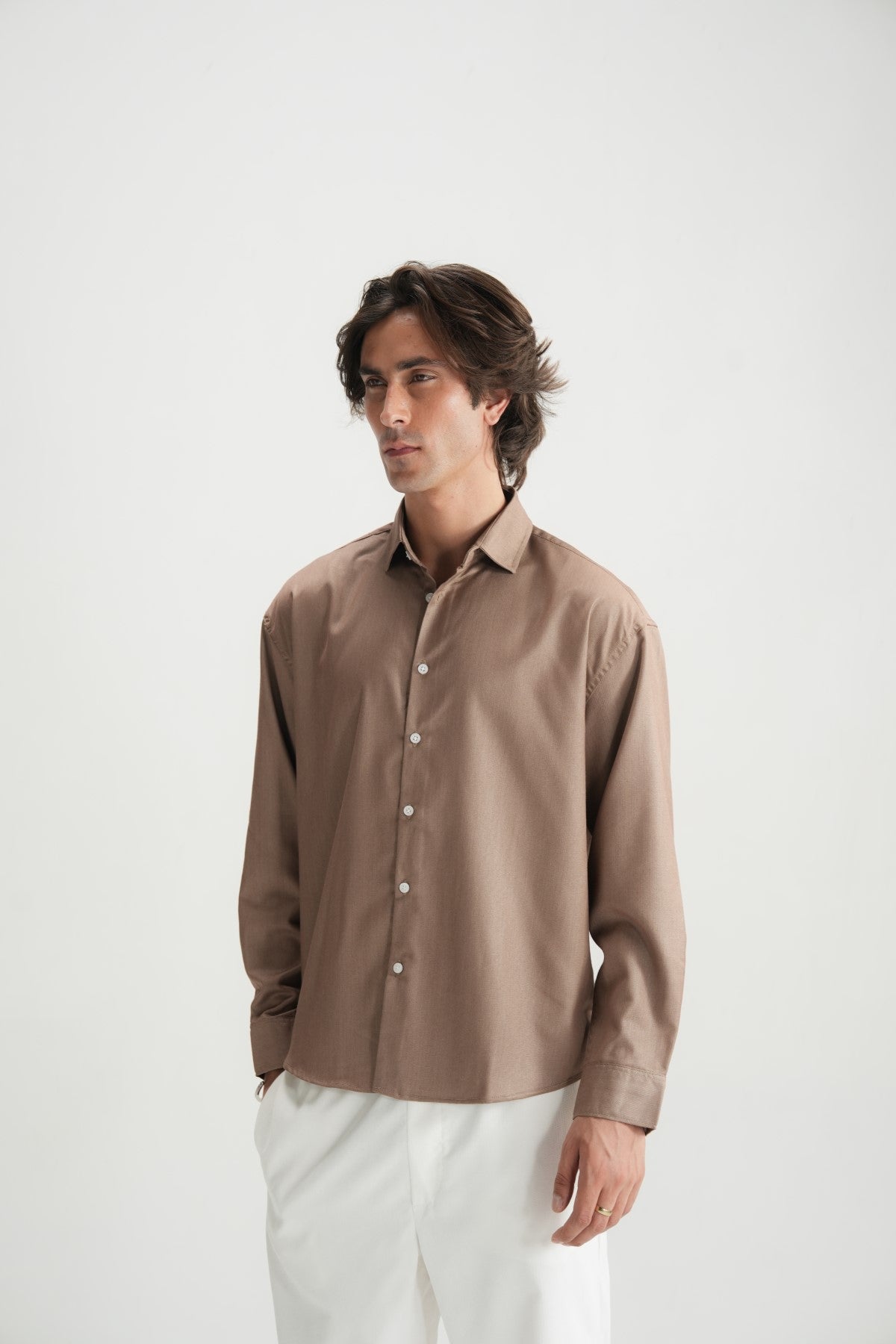 Tobacco Brown Classic Shirt - Brackets Main image