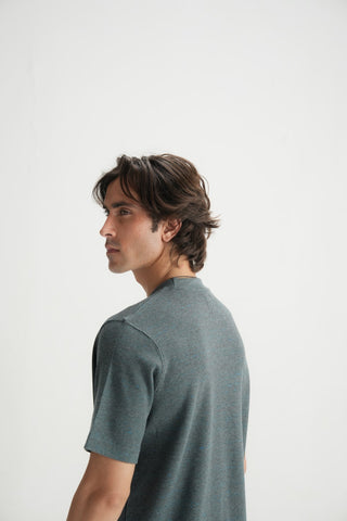 Textured Grey Tee - Brackets