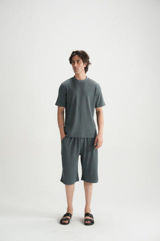 Textured Grey Tee - Brackets