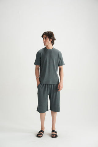 Textured Grey Tee - Brackets