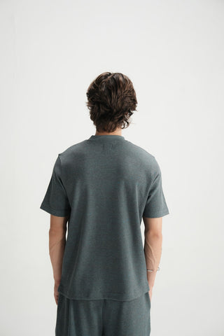Textured Grey Tee - Brackets