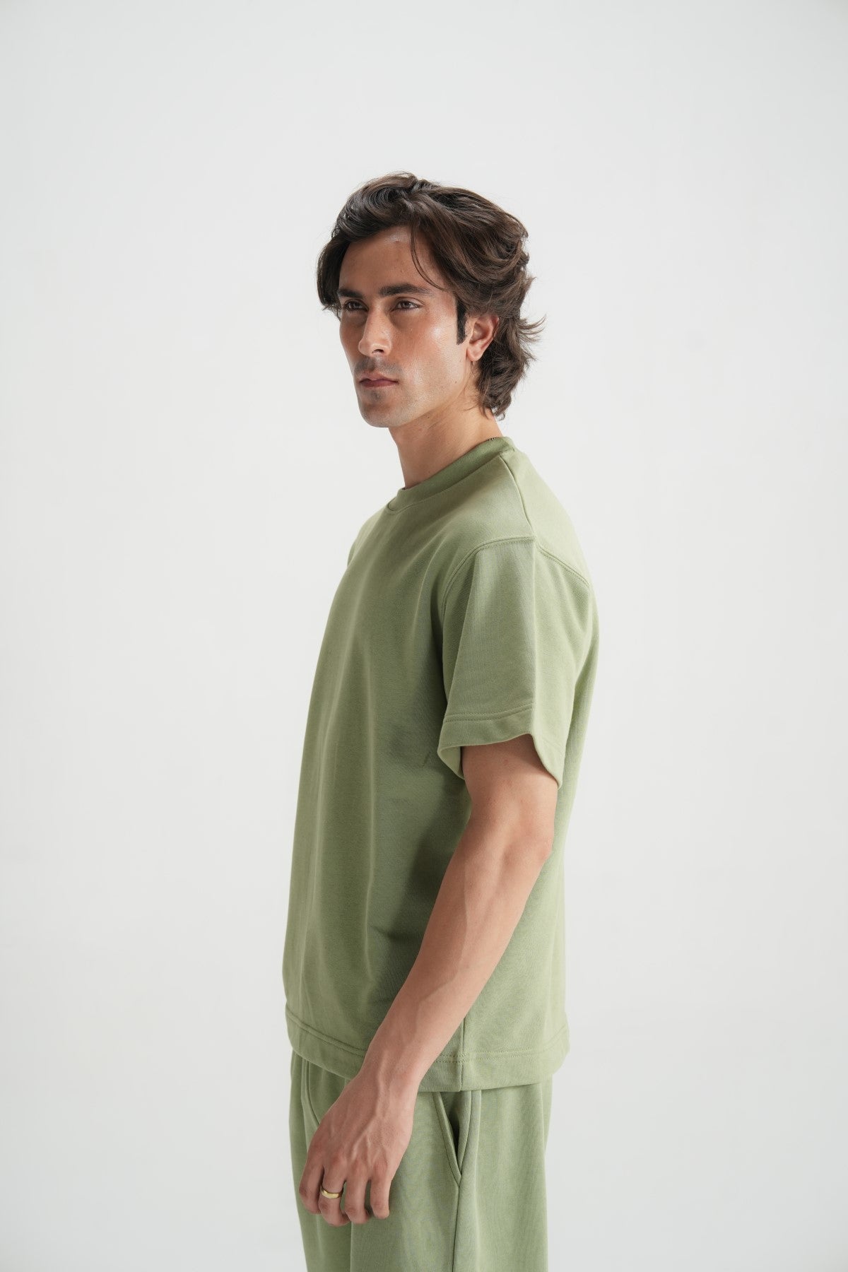 Aspen Green Terry Tee - Brackets