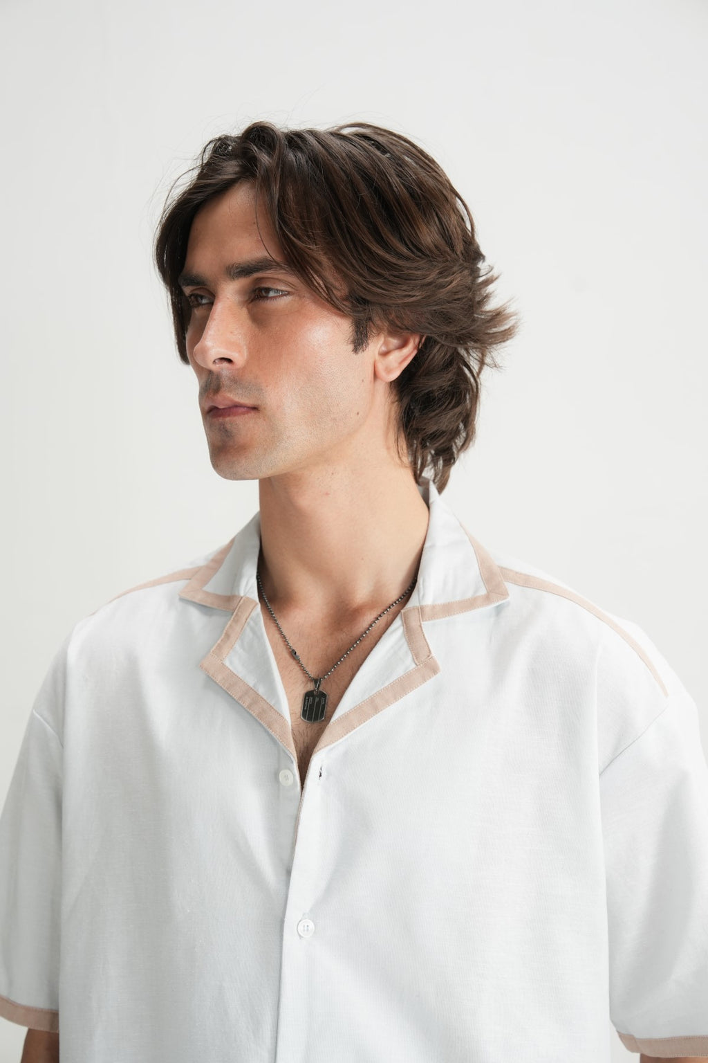 Barely Blue Resort Shirt - Brackets