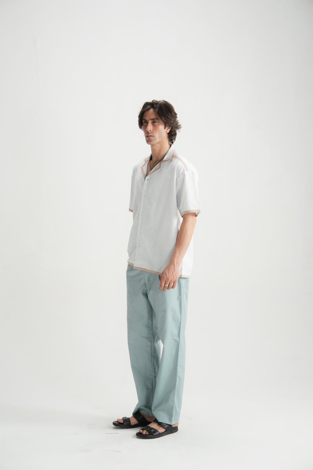 Barely Blue Resort Shirt - Brackets