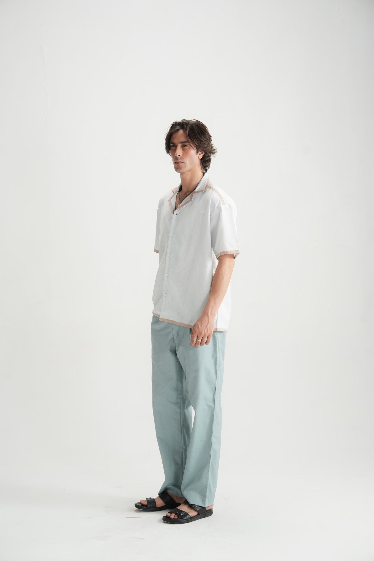 Barely Blue Resort Shirt - Brackets