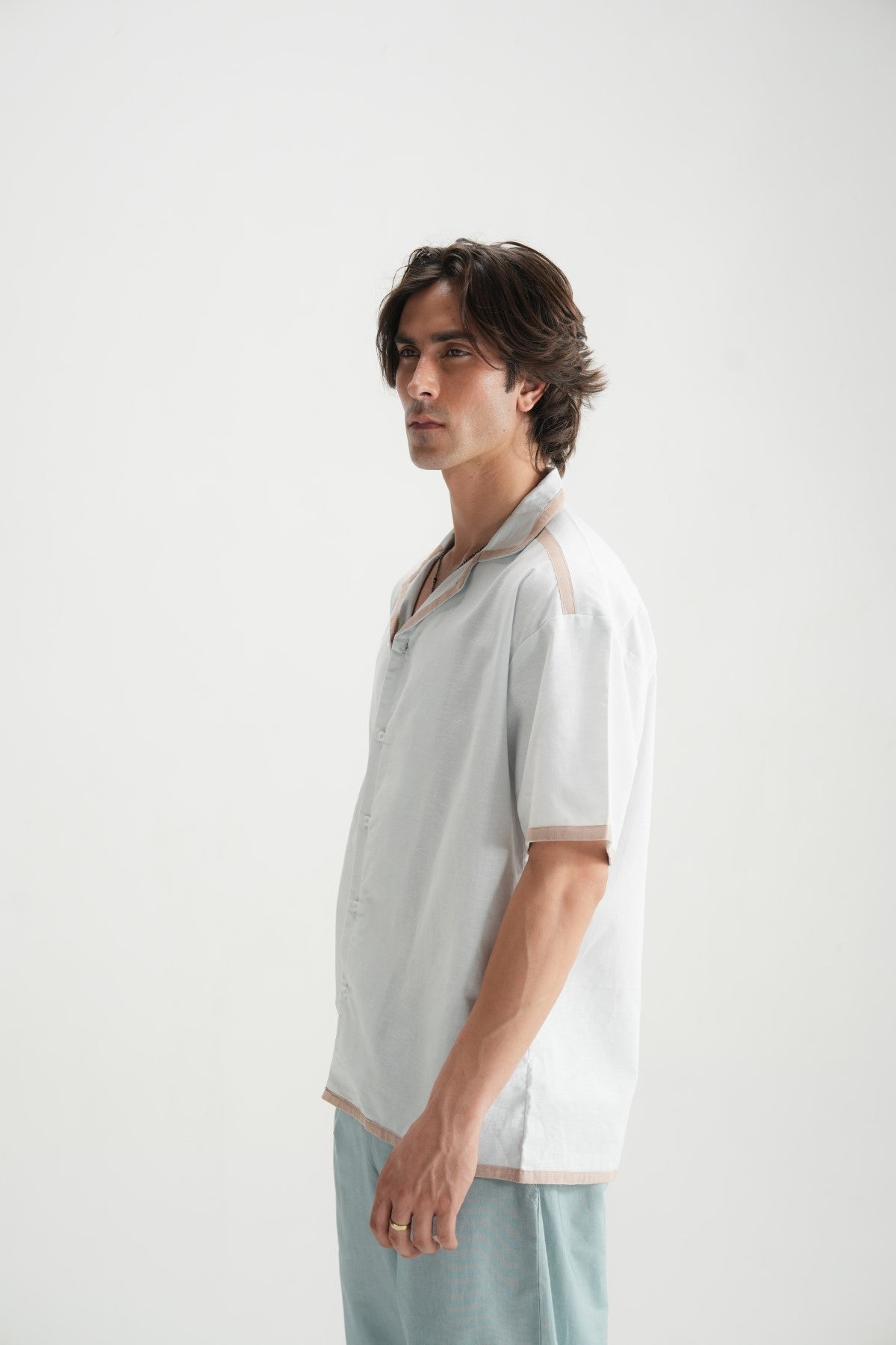 Barely Blue Resort Shirt - Brackets
