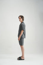 Black Self-Pattern Resort Shirt - Brackets
