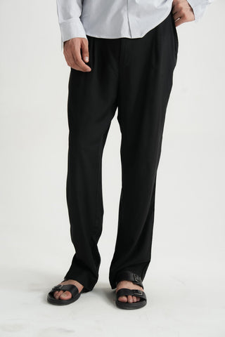 Plain Black Trouser - Brackets