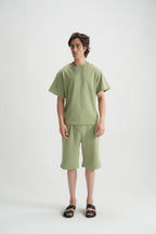 Aspen Green Terry Shorts - Brackets