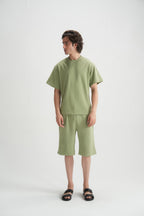 Aspen Green Terry Shorts - Brackets