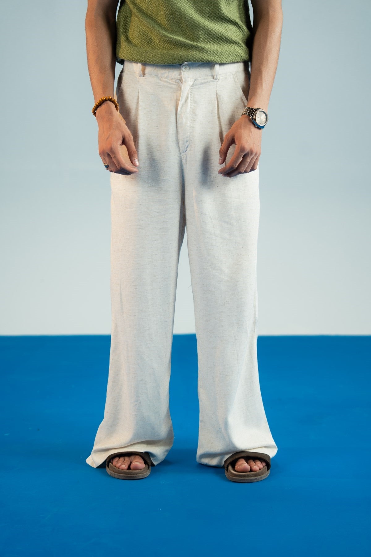 Seed Pearl Linen Trousers Main image