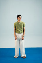 Smoke Green Jacquard Polo