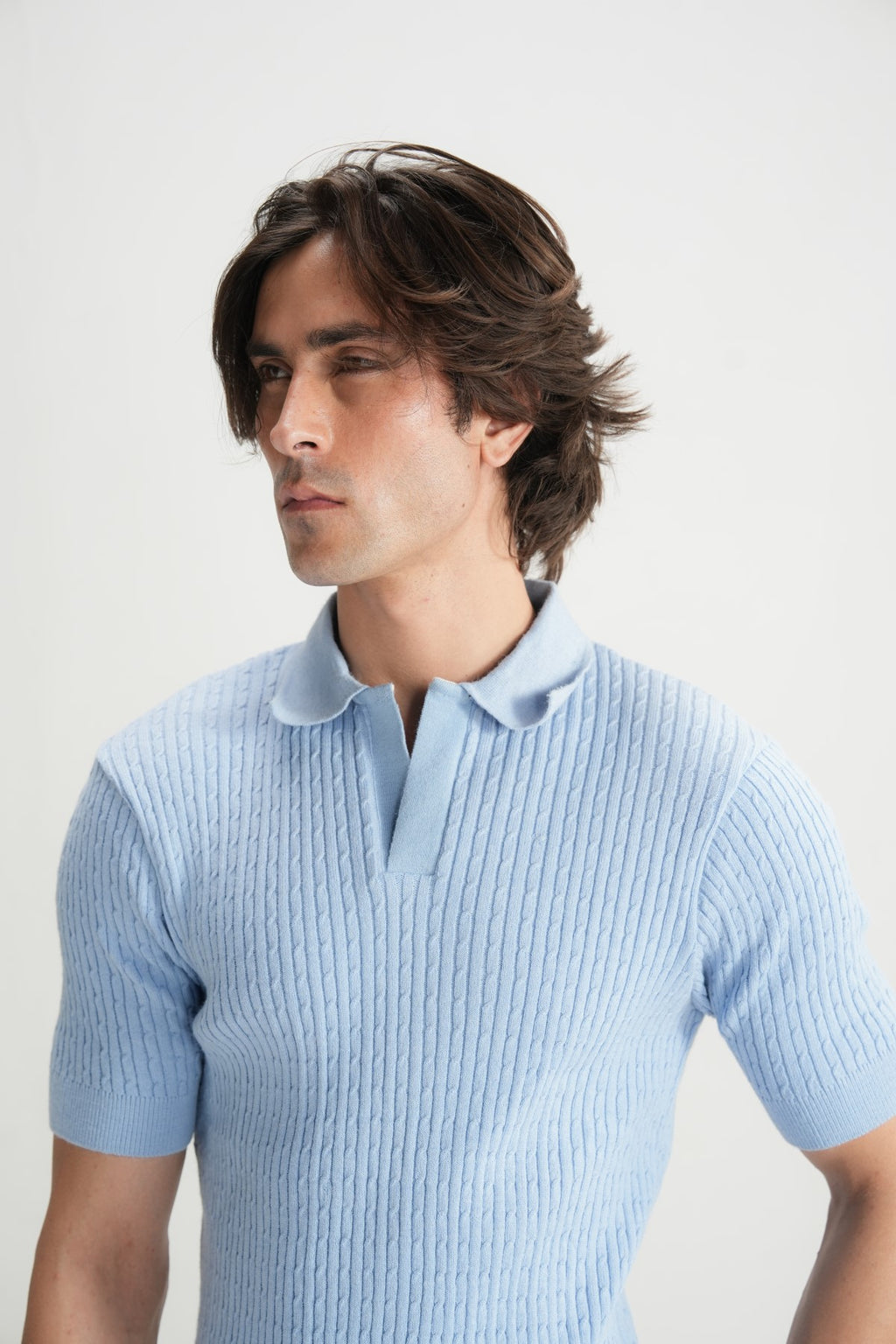 Blue Glow Jacquard Polo