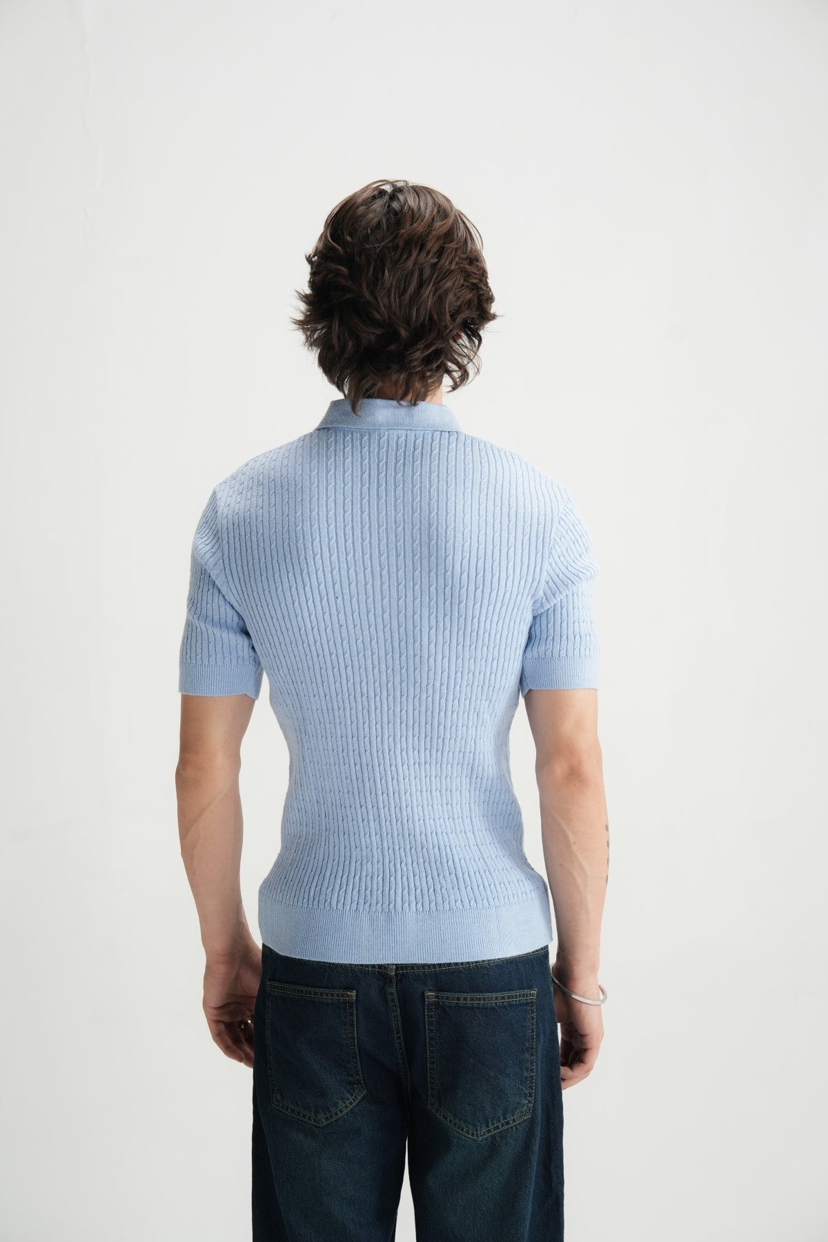 Blue Glow Jacquard Polo