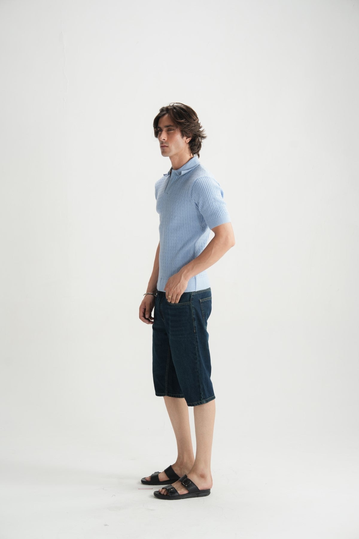 Blue Glow Jacquard Polo