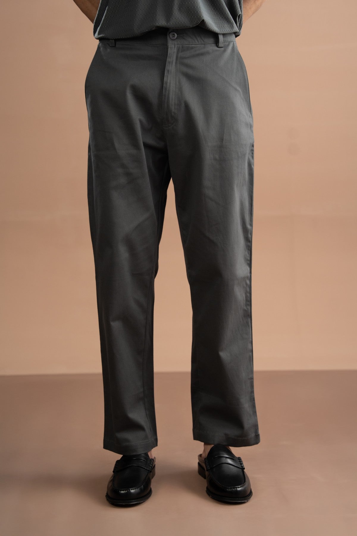 Regular Fit Pants - Grey Sand