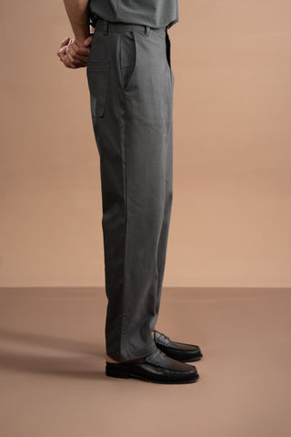 Regular Fit Pants - Grey Sand