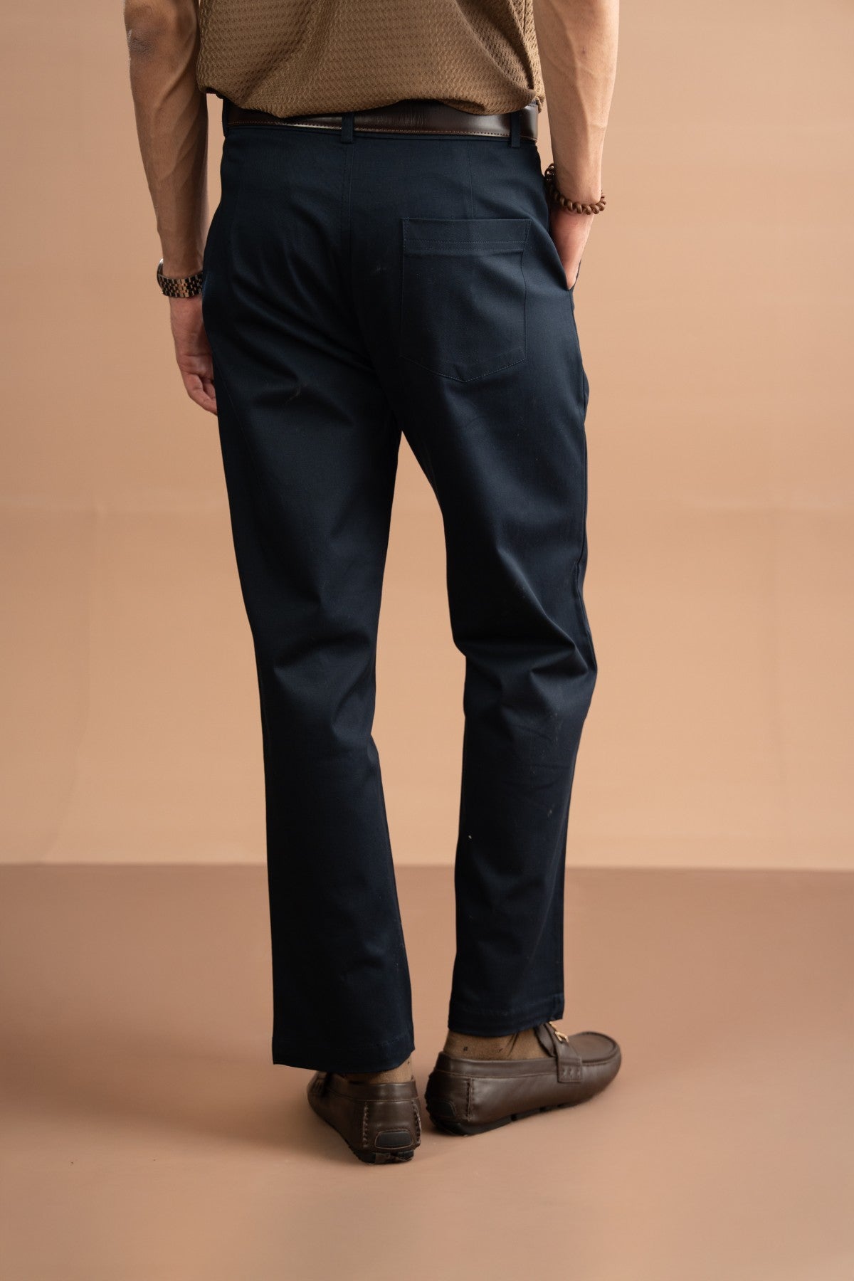 Regular Fit Pants - Navy Blue