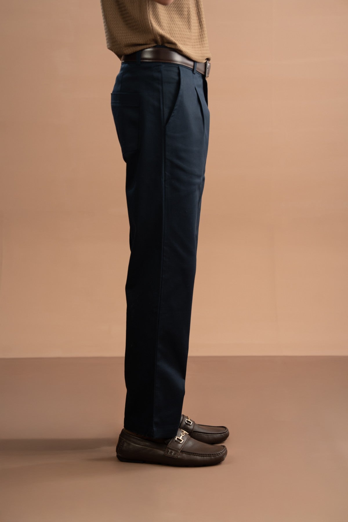 Regular Fit Pants - Navy Blue