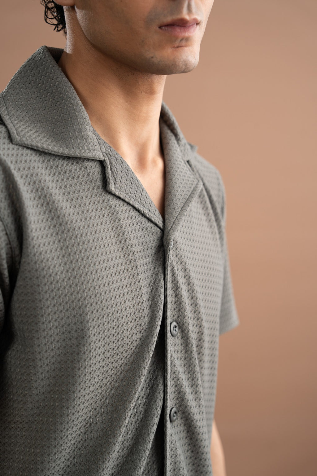Resort Collar Shirt - Grey