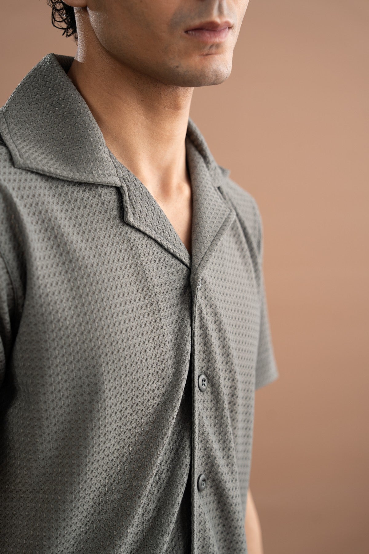 Resort Collar Shirt - Grey