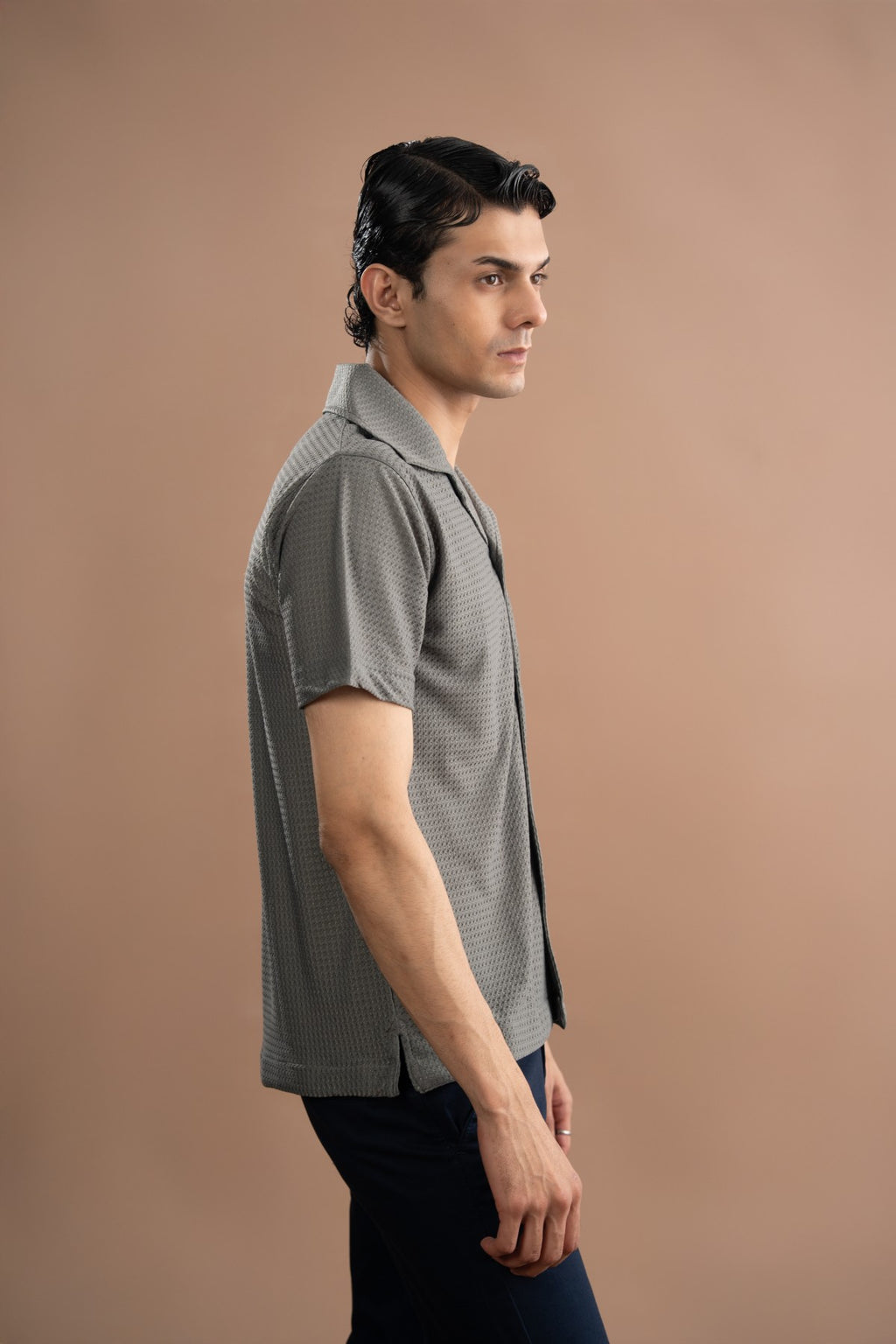 Resort Collar Shirt - Grey