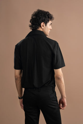 Resort Collar Shirt - Black