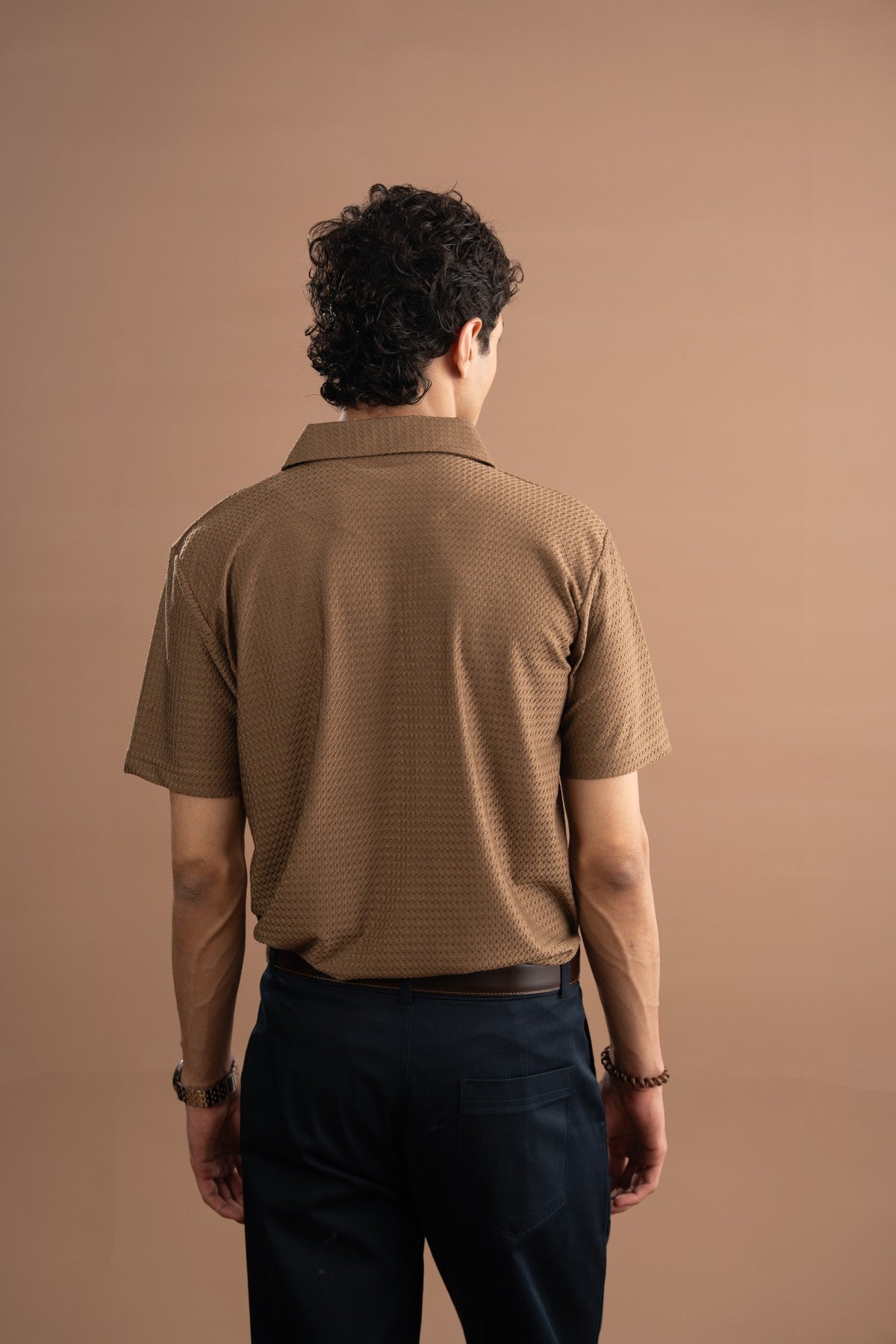 Polo Shirt - Bone Brown