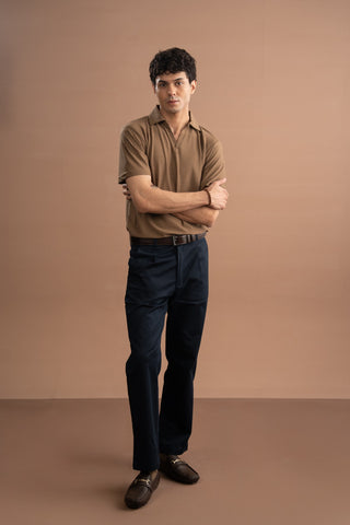 Polo Shirt - Bone Brown