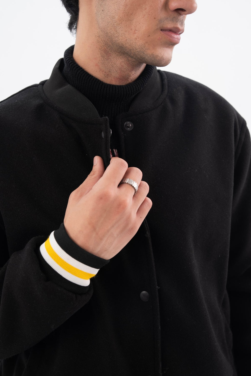 SUEDE FAUX BOMBER JACKET