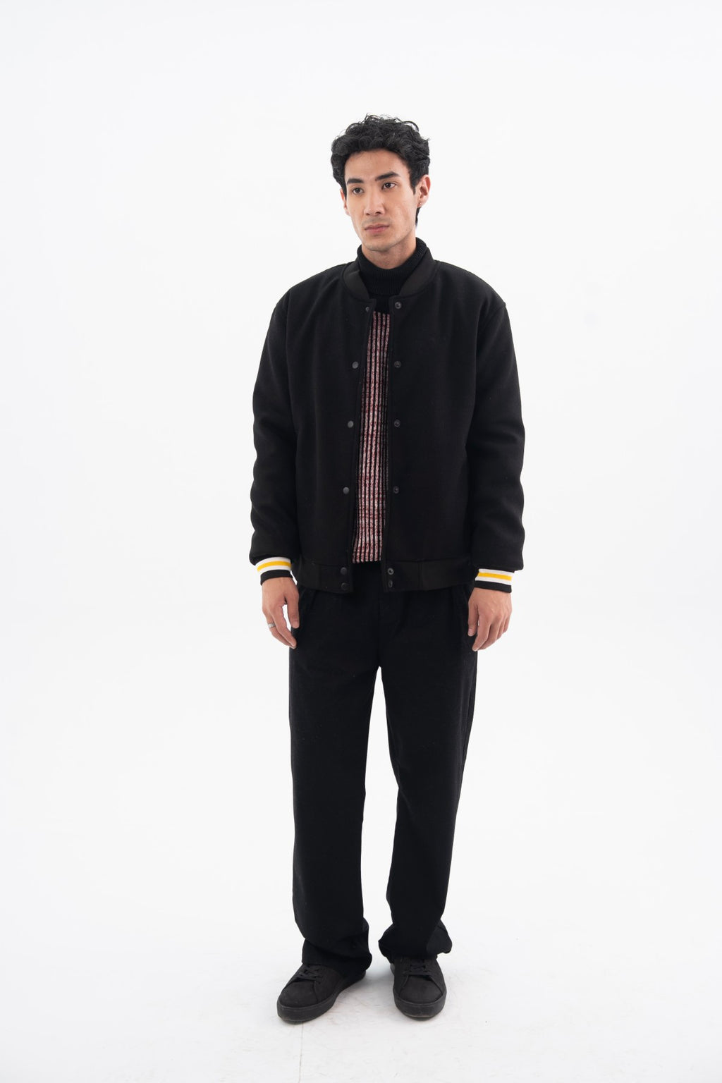 SUEDE FAUX BOMBER JACKET